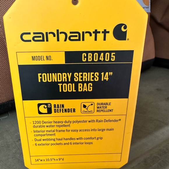 BNWT CARHARTT HEAVYWEIGHT TOOL BAG - Picture 4 of 7